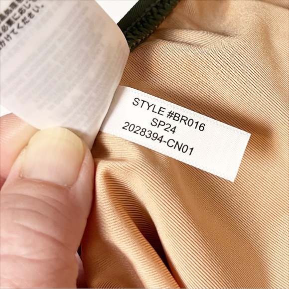 J. Crew High Support Cross Back One Piece Swimsuit 14 sage‎ green minimalist - Picture 9 of 10